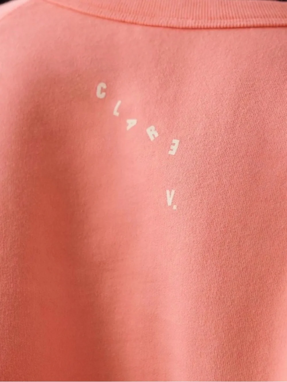 Clare V Coral 'Discothèque' Crewneck Sweatshirt - Picture 3 of 7